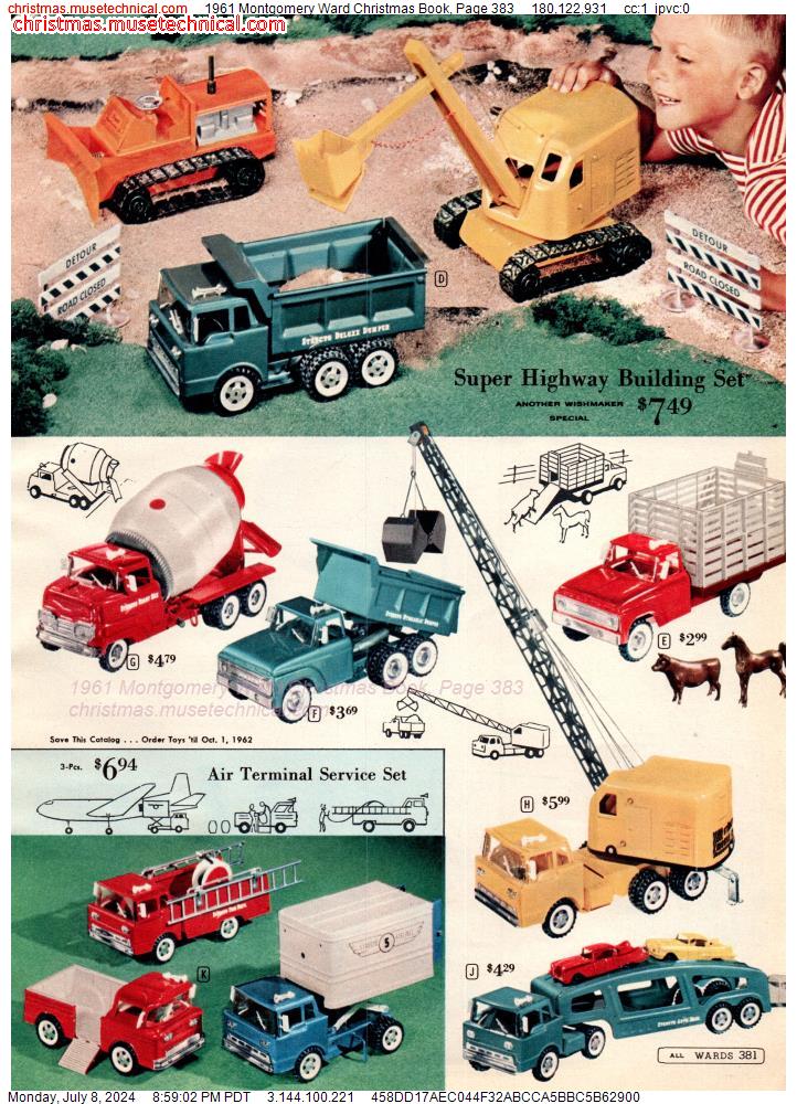 1961 Montgomery Ward Christmas Book, Page 383