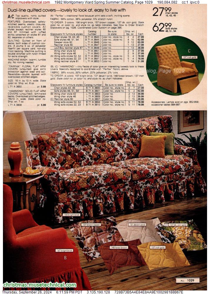 1982 Montgomery Ward Spring Summer Catalog, Page 1029