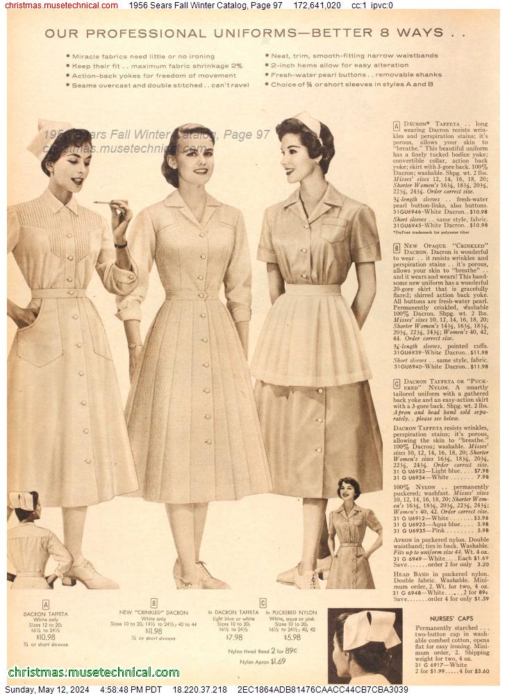 1956 Sears Fall Winter Catalog, Page 97
