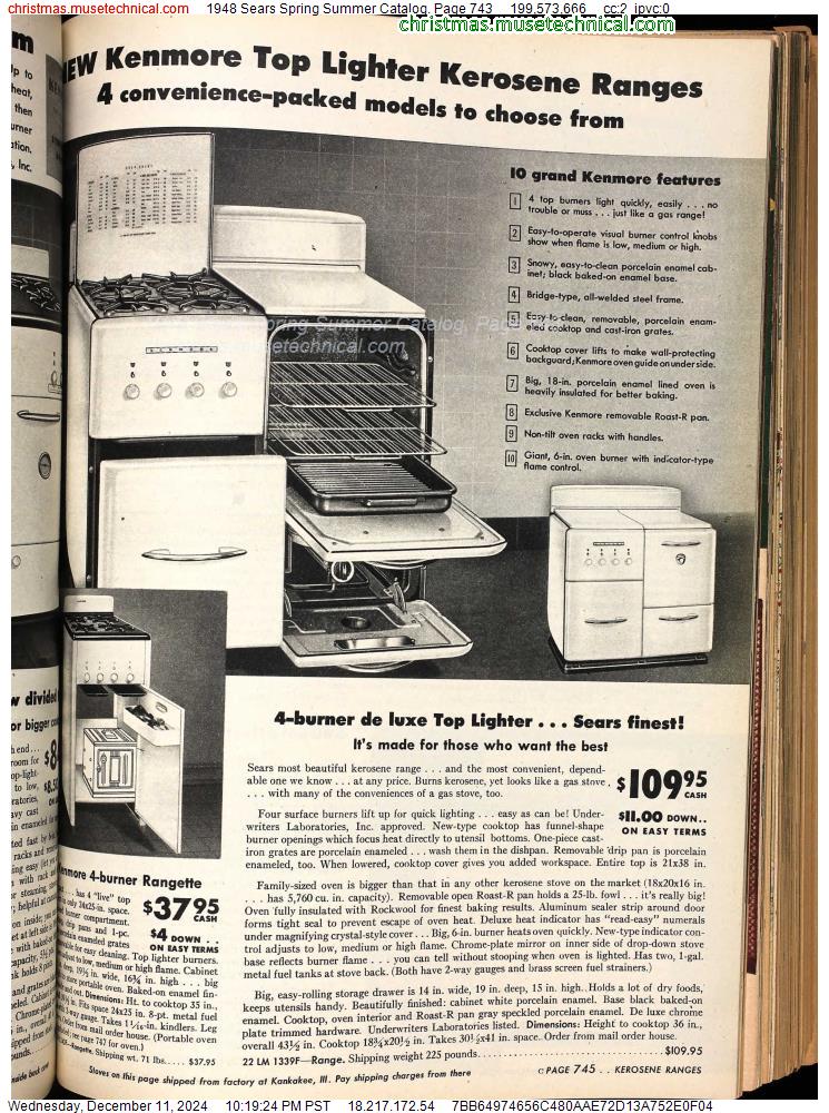 1948 Sears Spring Summer Catalog, Page 743