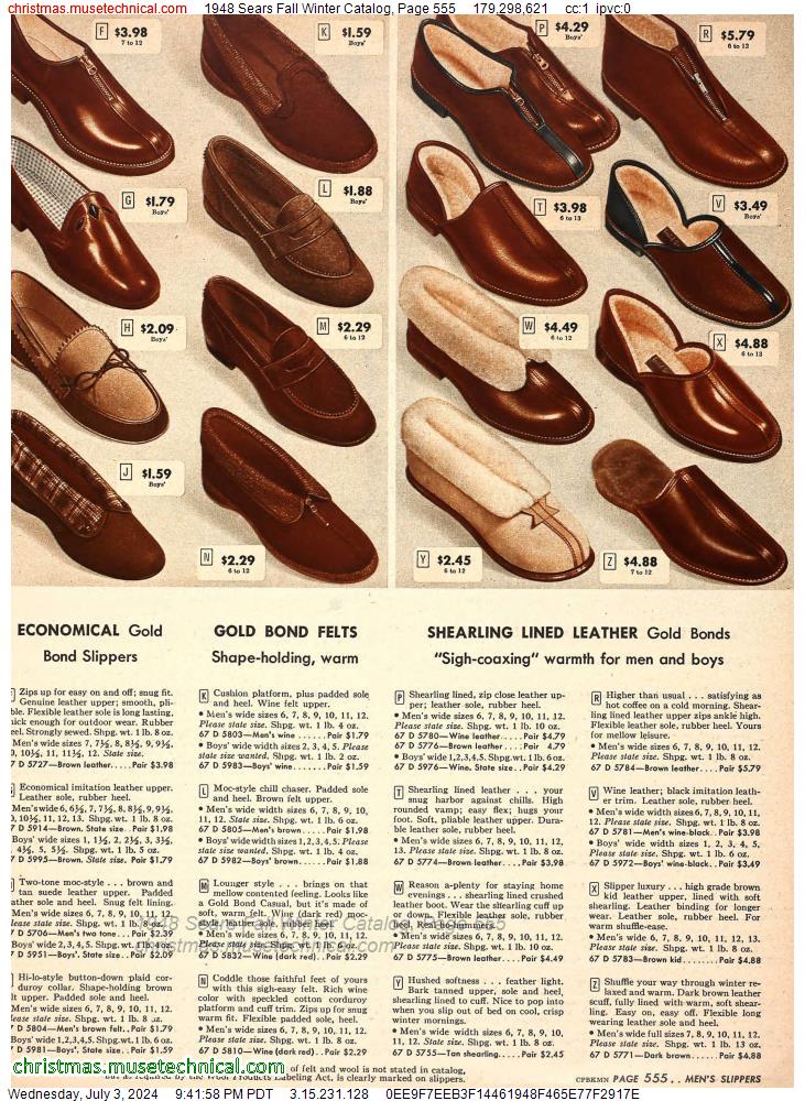 1948 Sears Fall Winter Catalog, Page 555