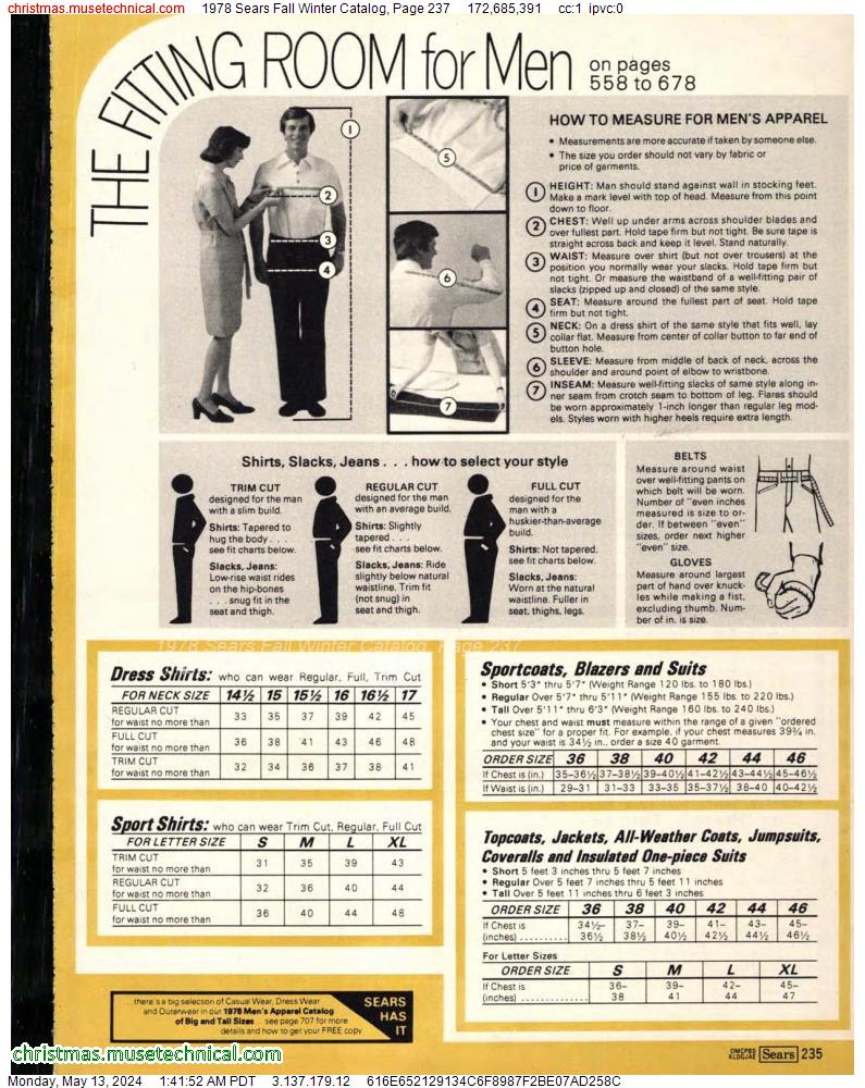 1978 Sears Fall Winter Catalog, Page 237