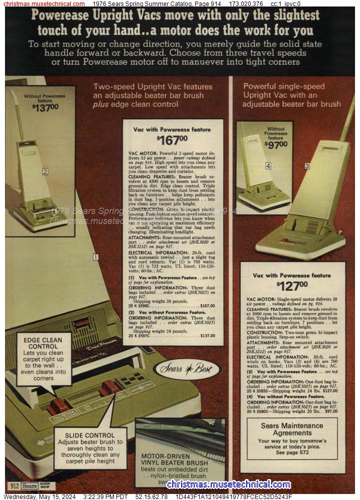 1976 Sears Spring Summer Catalog, Page 914