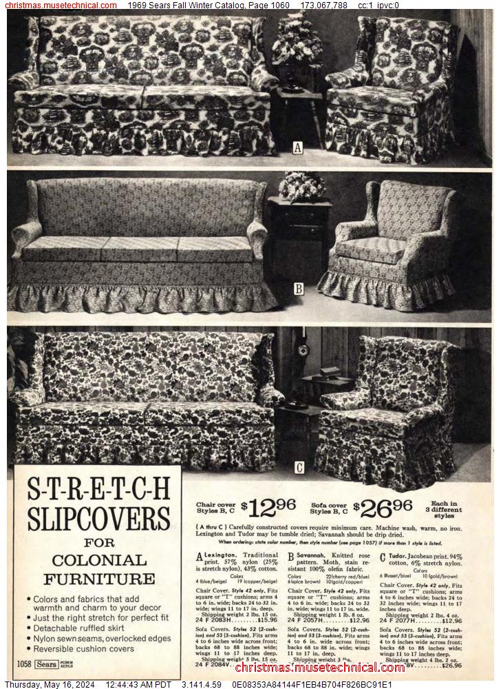 1969 Sears Fall Winter Catalog, Page 1060