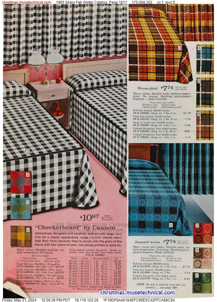 1965 Sears Fall Winter Catalog, Page 1811