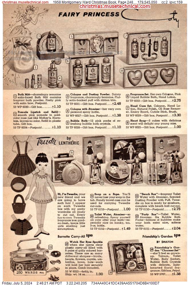 1958 Montgomery Ward Christmas Book, Page 248