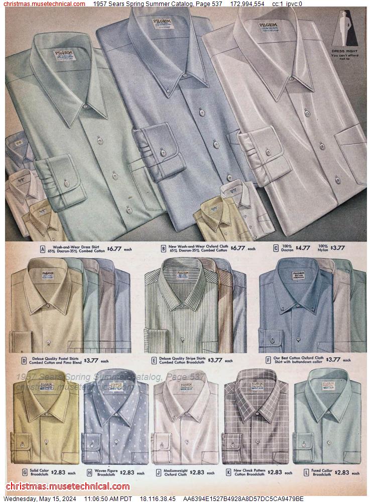 1957 Sears Spring Summer Catalog, Page 537