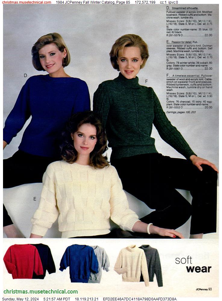 1984 JCPenney Fall Winter Catalog, Page 85
