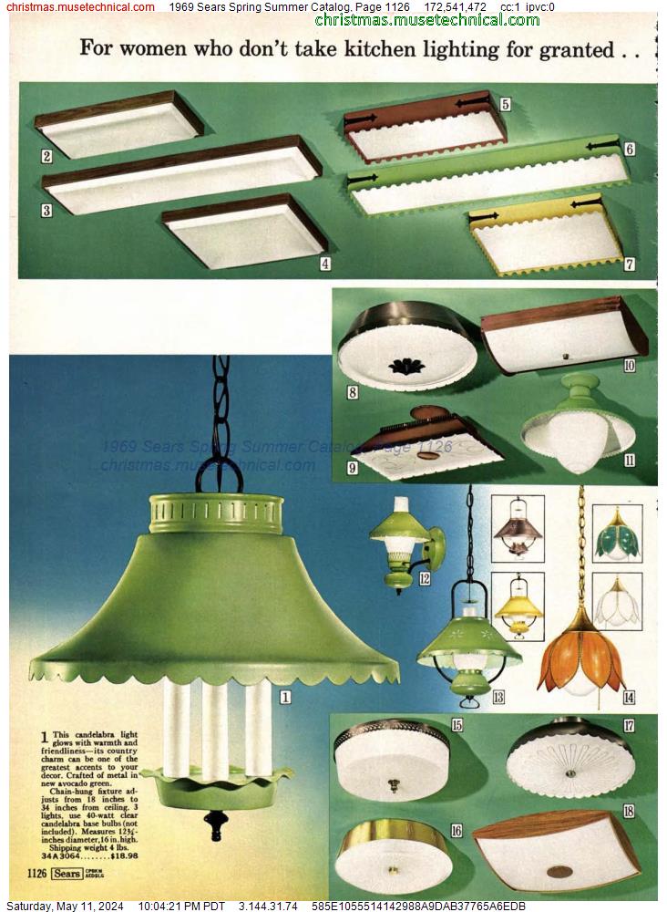 1969 Sears Spring Summer Catalog, Page 1126