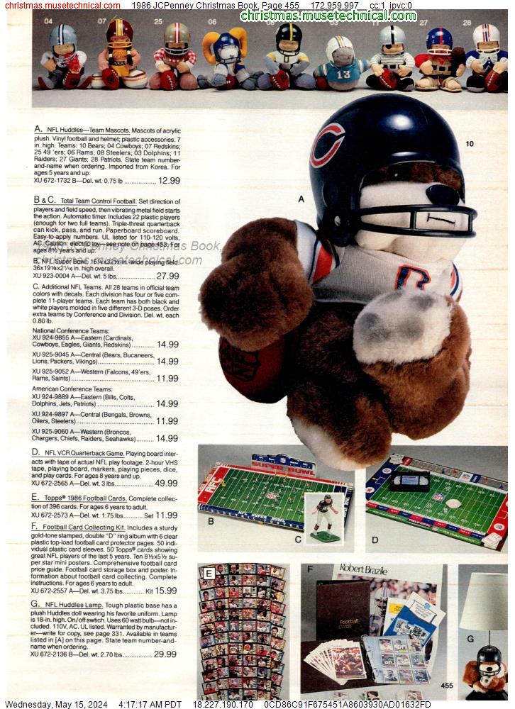1986 JCPenney Christmas Book, Page 455