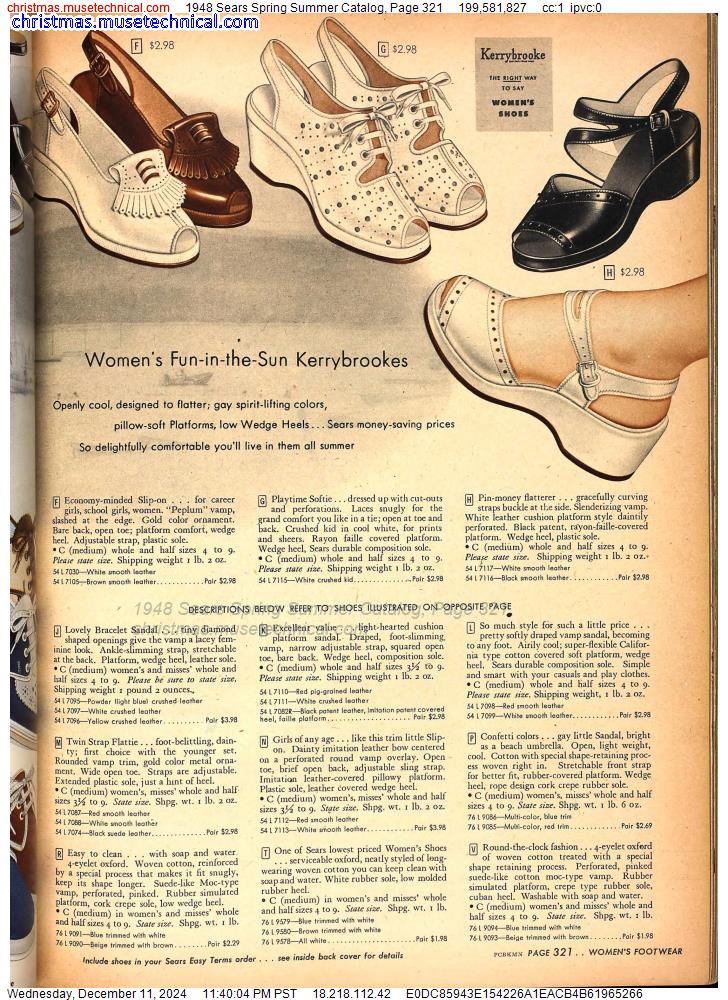 1948 Sears Spring Summer Catalog, Page 321