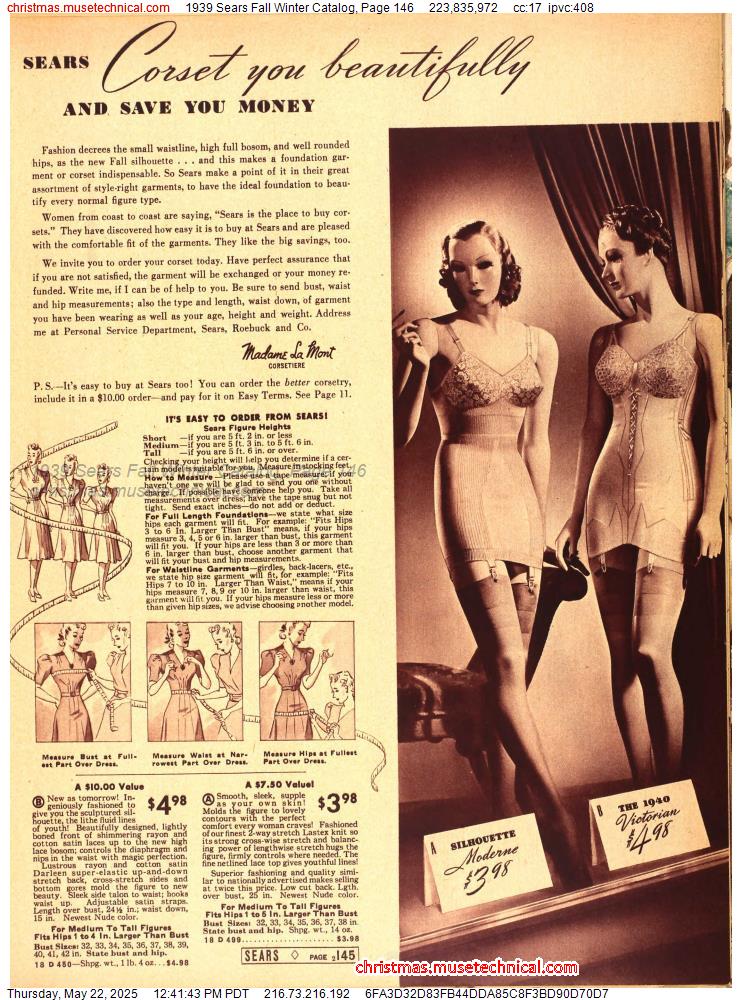 1939 Sears Fall Winter Catalog, Page 146