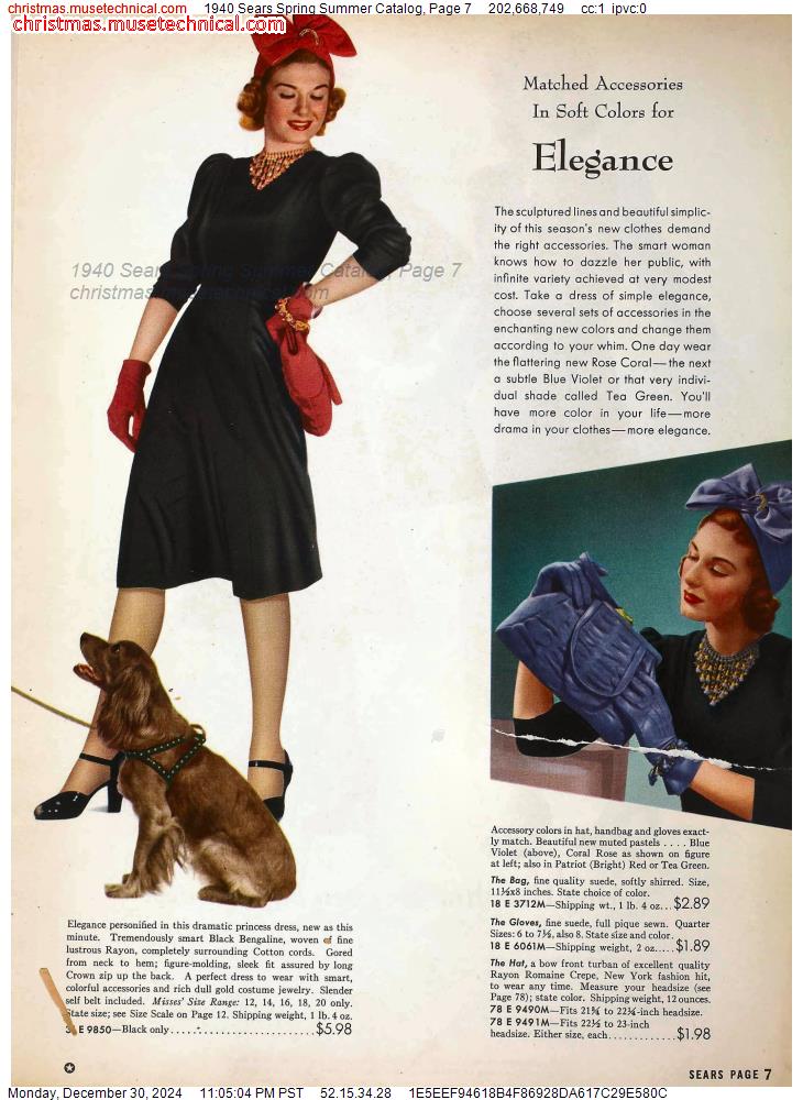 1940 Sears Spring Summer Catalog, Page 7