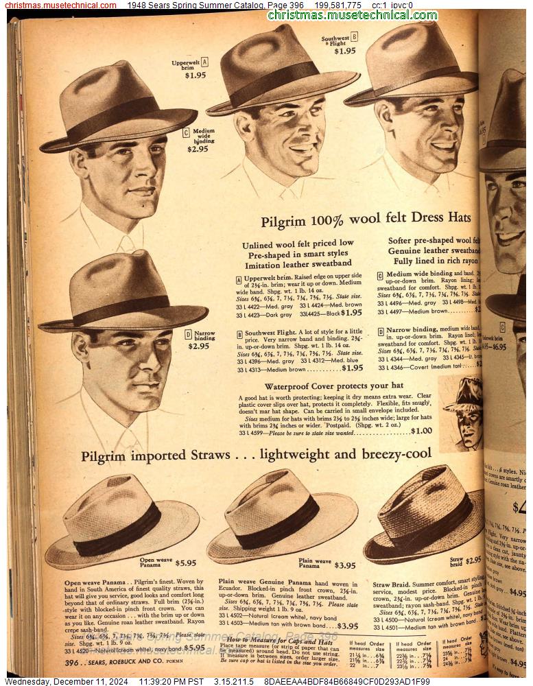 1948 Sears Spring Summer Catalog, Page 396