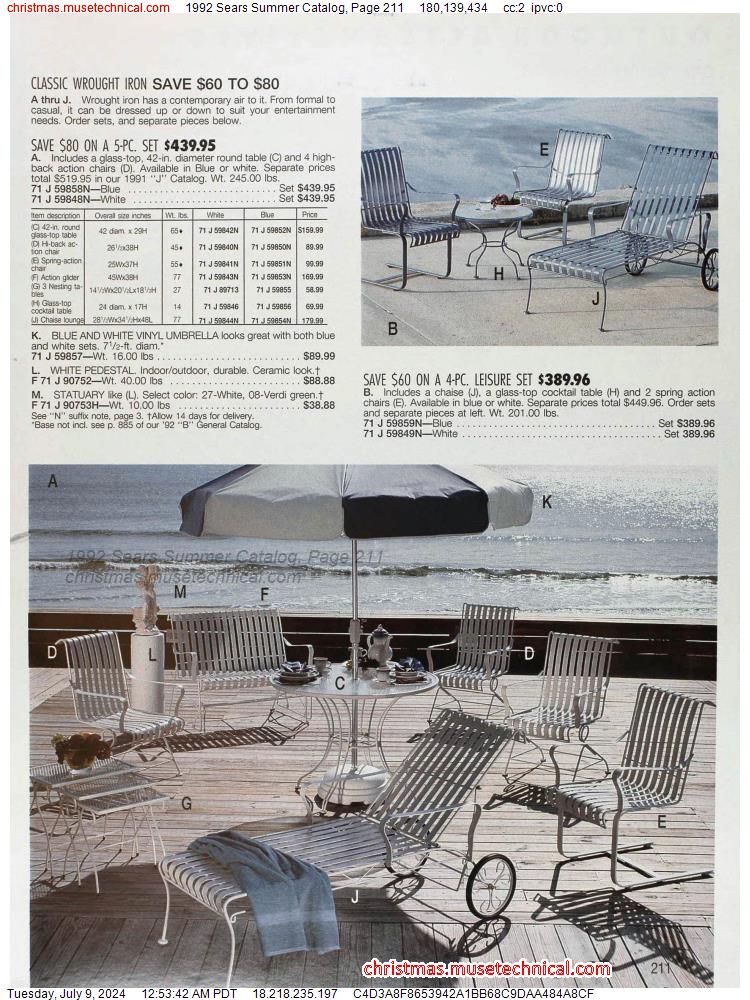 1992 Sears Summer Catalog, Page 211