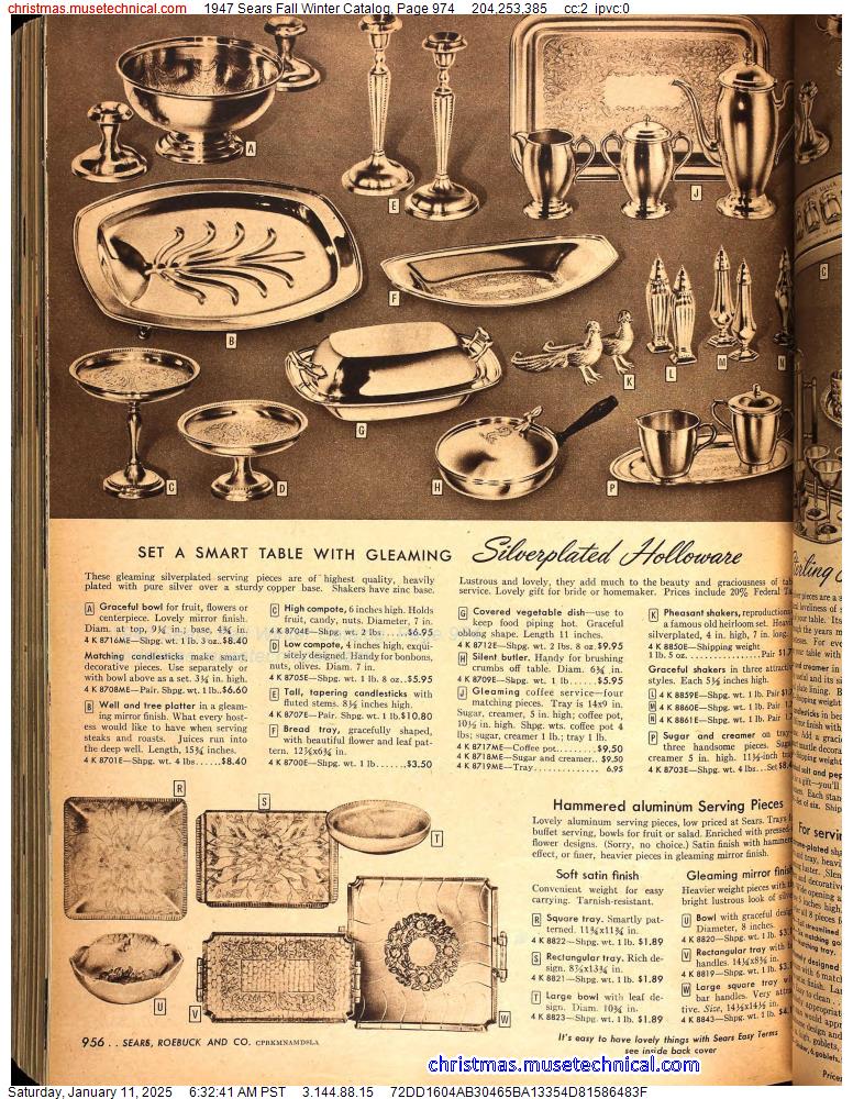 1947 Sears Fall Winter Catalog, Page 974