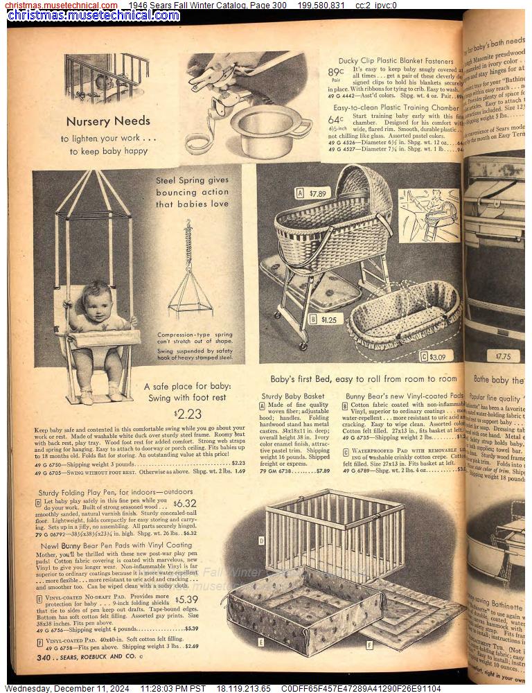 1946 Sears Fall Winter Catalog, Page 300