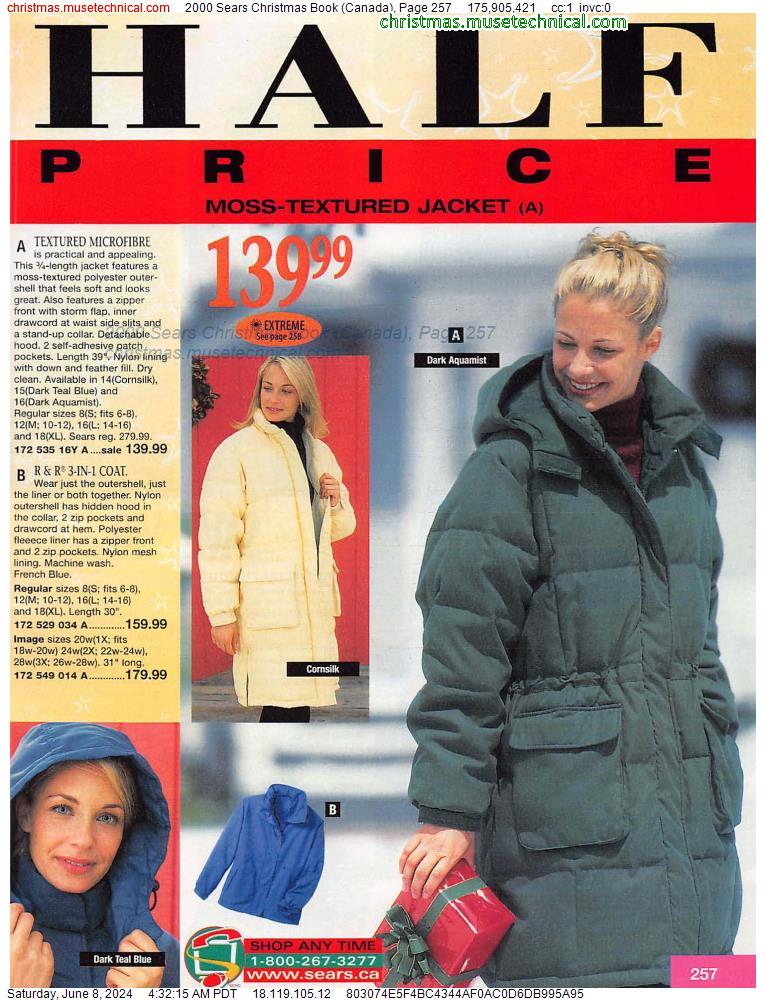 2000 Sears Christmas Book (Canada), Page 257