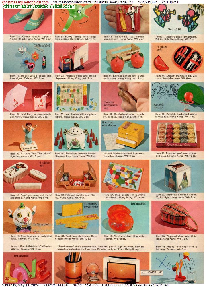 1972 Montgomery Ward Christmas Book, Page 341