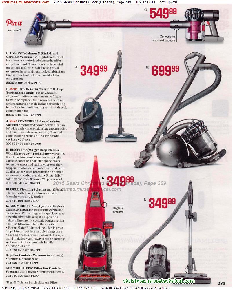 2015 Sears Christmas Book (Canada), Page 289