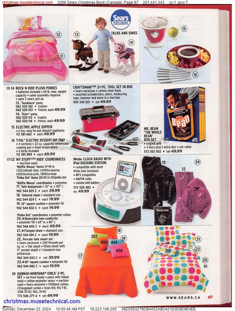 2008 Sears Christmas Book (Canada), Page 67