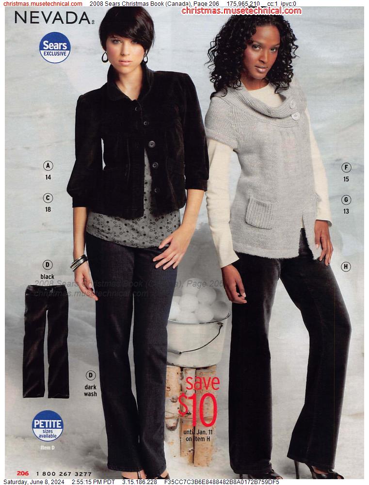 2008 Sears Christmas Book (Canada), Page 206