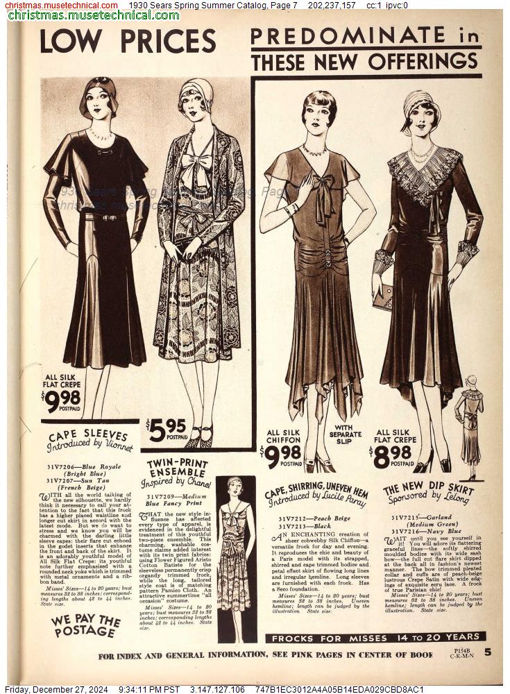 1930 Sears Spring Summer Catalog, Page 7