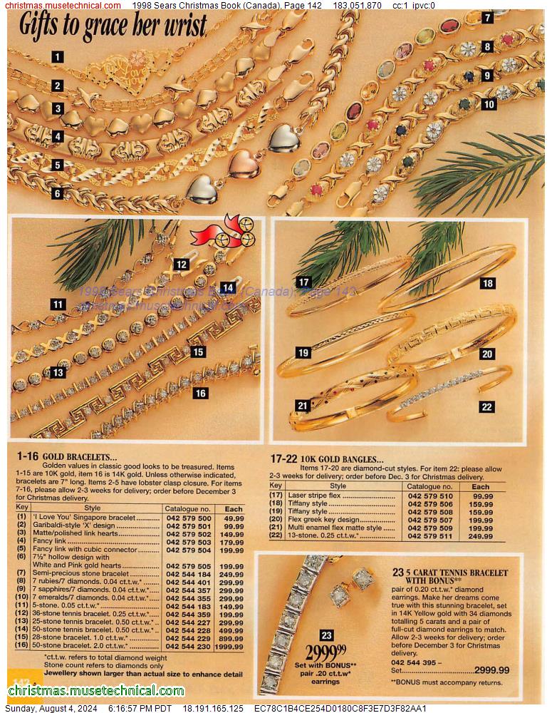 1998 Sears Christmas Book (Canada), Page 142