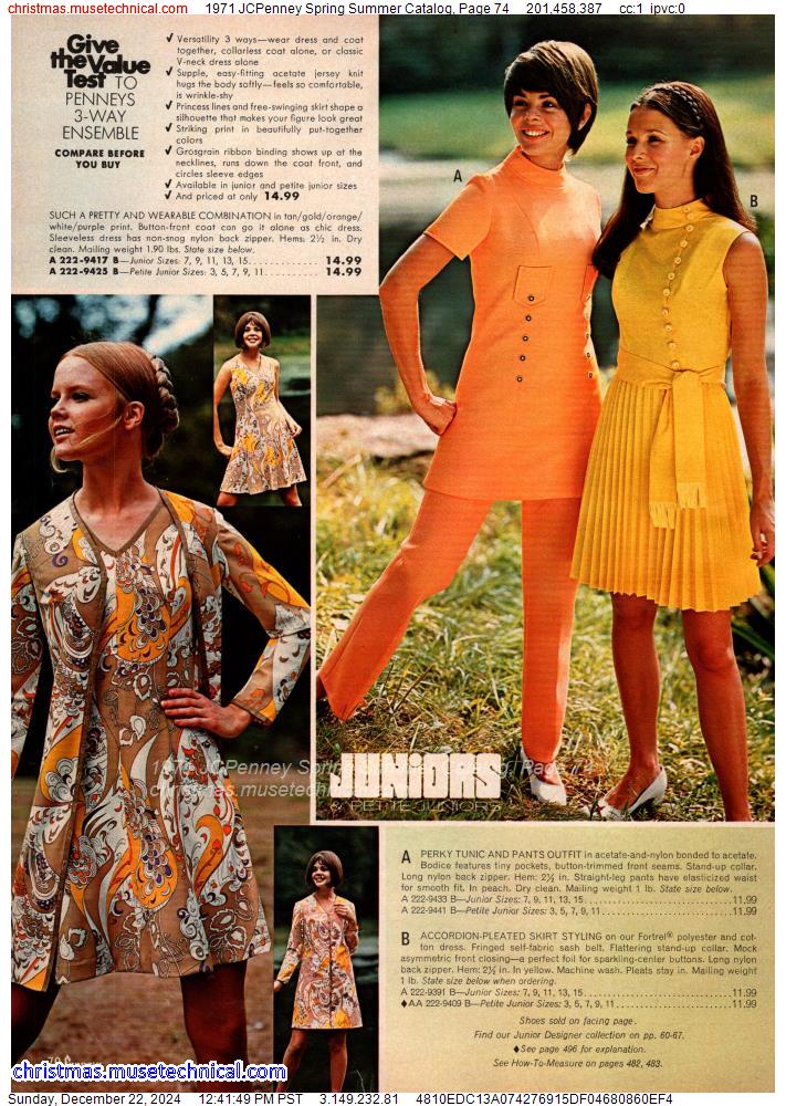 1971 JCPenney Spring Summer Catalog, Page 74