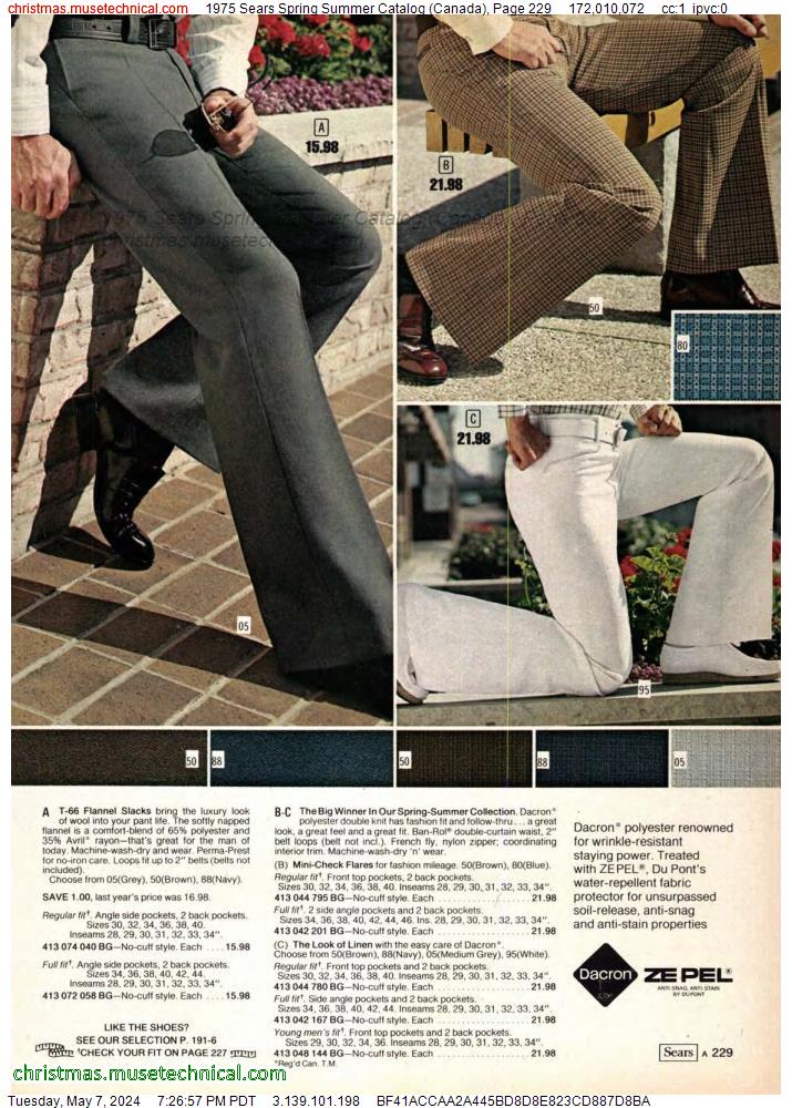 1975 Sears Spring Summer Catalog (Canada), Page 229