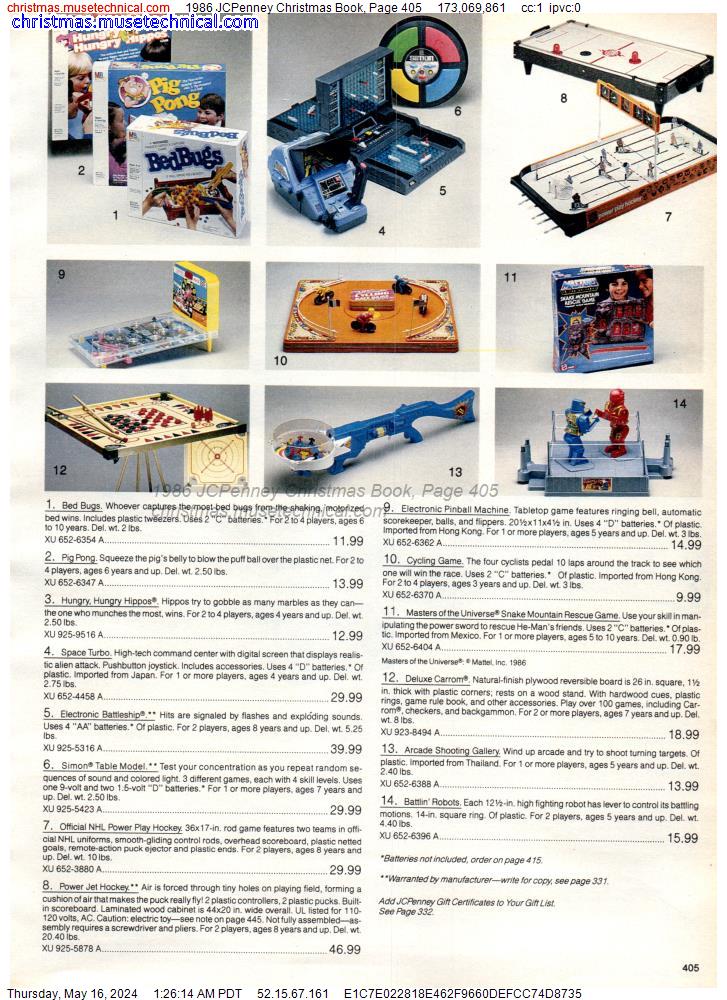 1986 JCPenney Christmas Book, Page 405