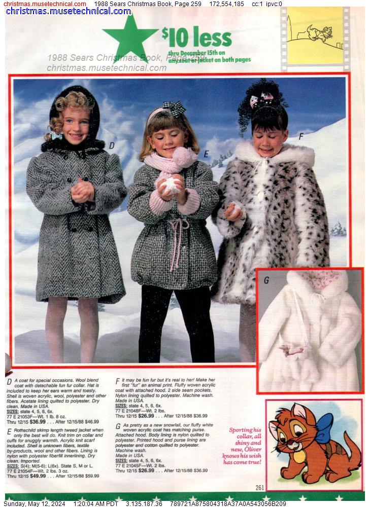 1988 Sears Christmas Book, Page 259