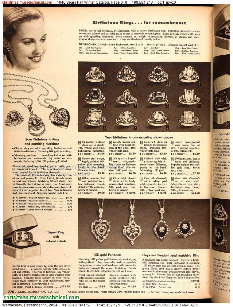 1946 Sears Fall Winter Catalog, Page 640