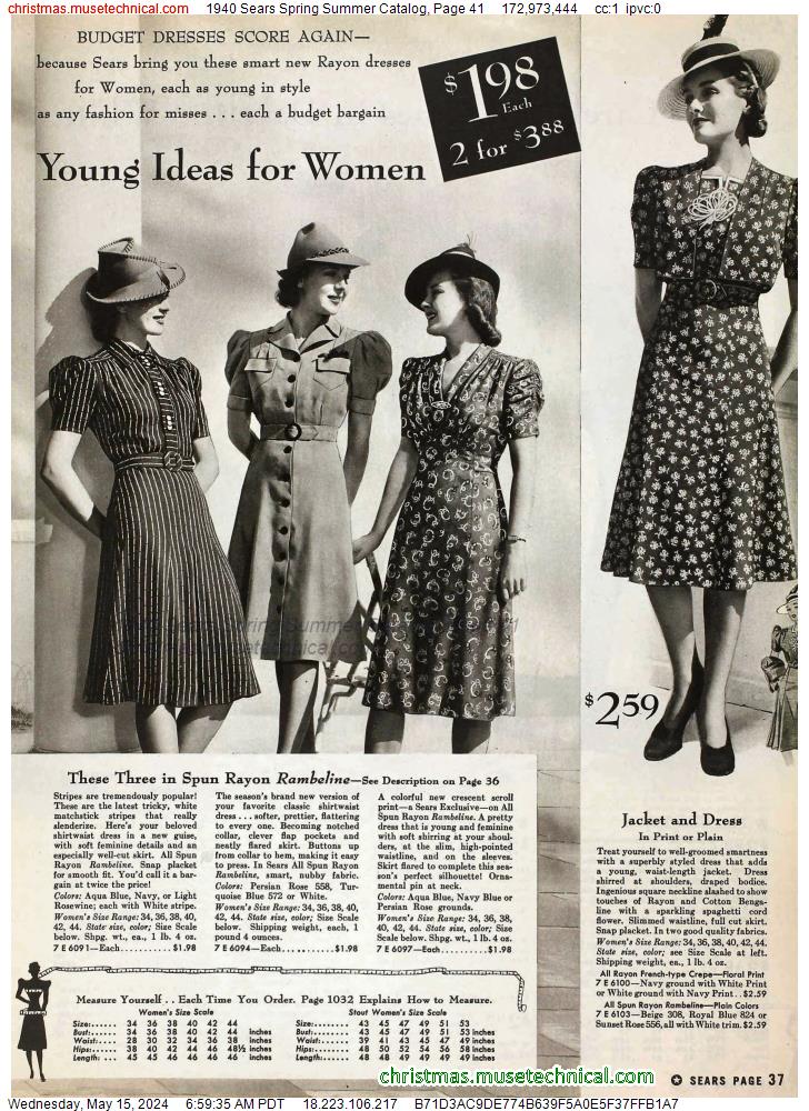 1940 Sears Spring Summer Catalog, Page 41