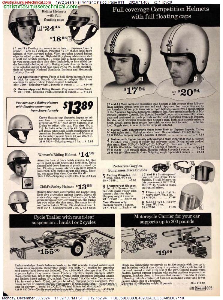 1972 Sears Fall Winter Catalog, Page 811