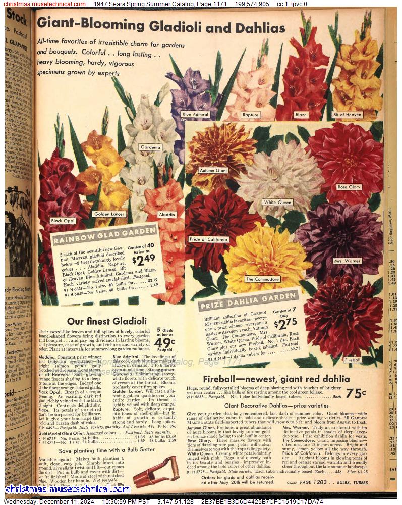 1947 Sears Spring Summer Catalog, Page 1171