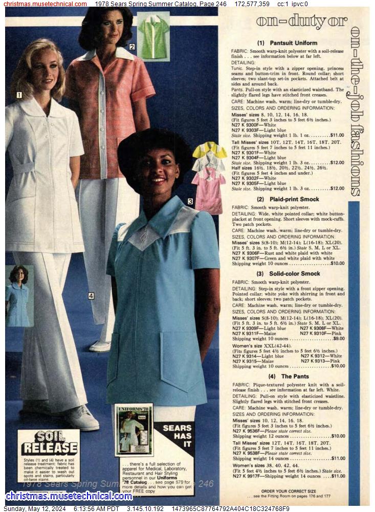 1978 Sears Spring Summer Catalog, Page 246