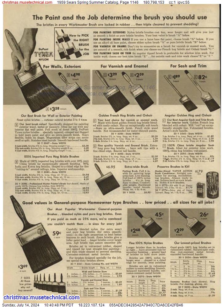 1959 Sears Spring Summer Catalog, Page 1146