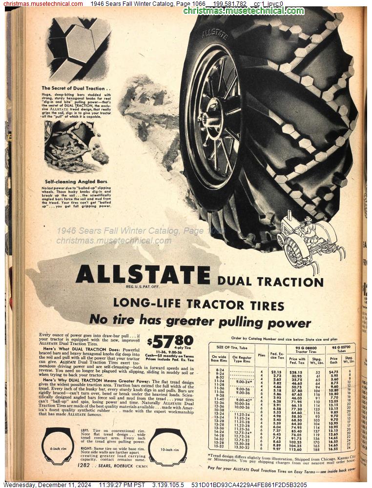 1946 Sears Fall Winter Catalog, Page 1066