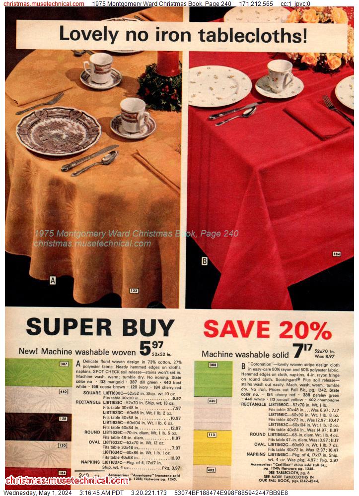 1975 Montgomery Ward Christmas Book, Page 240