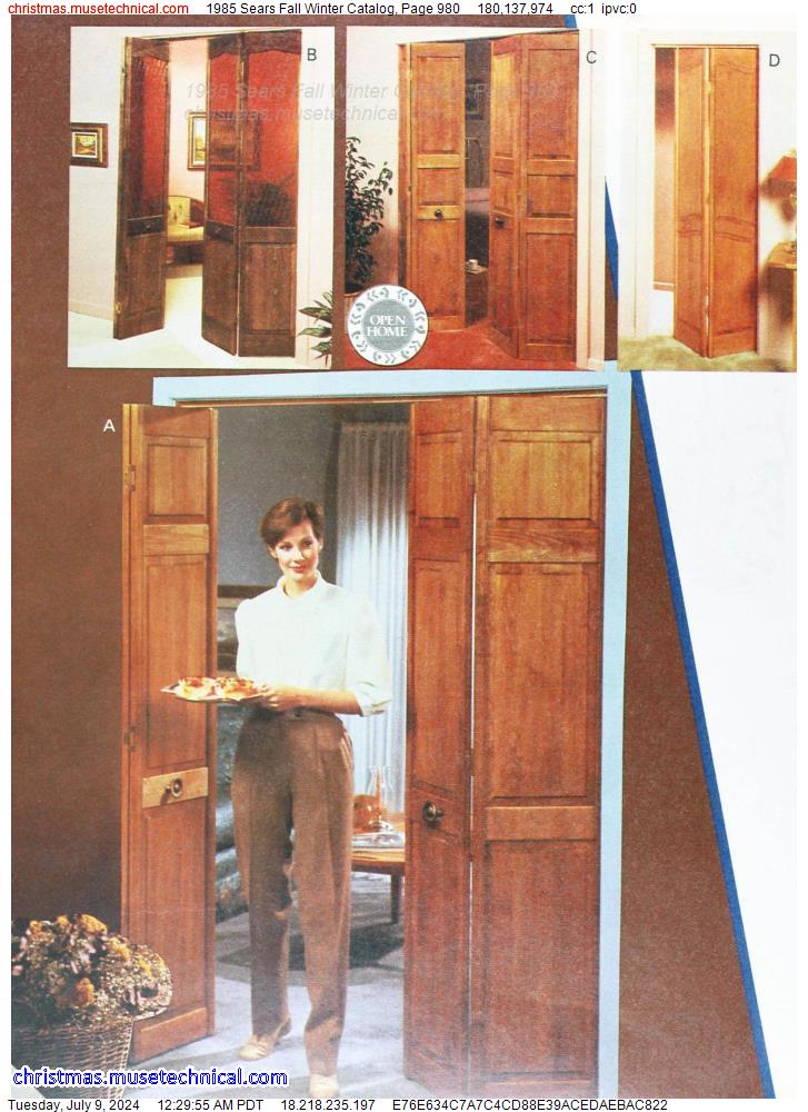 1985 Sears Fall Winter Catalog, Page 980