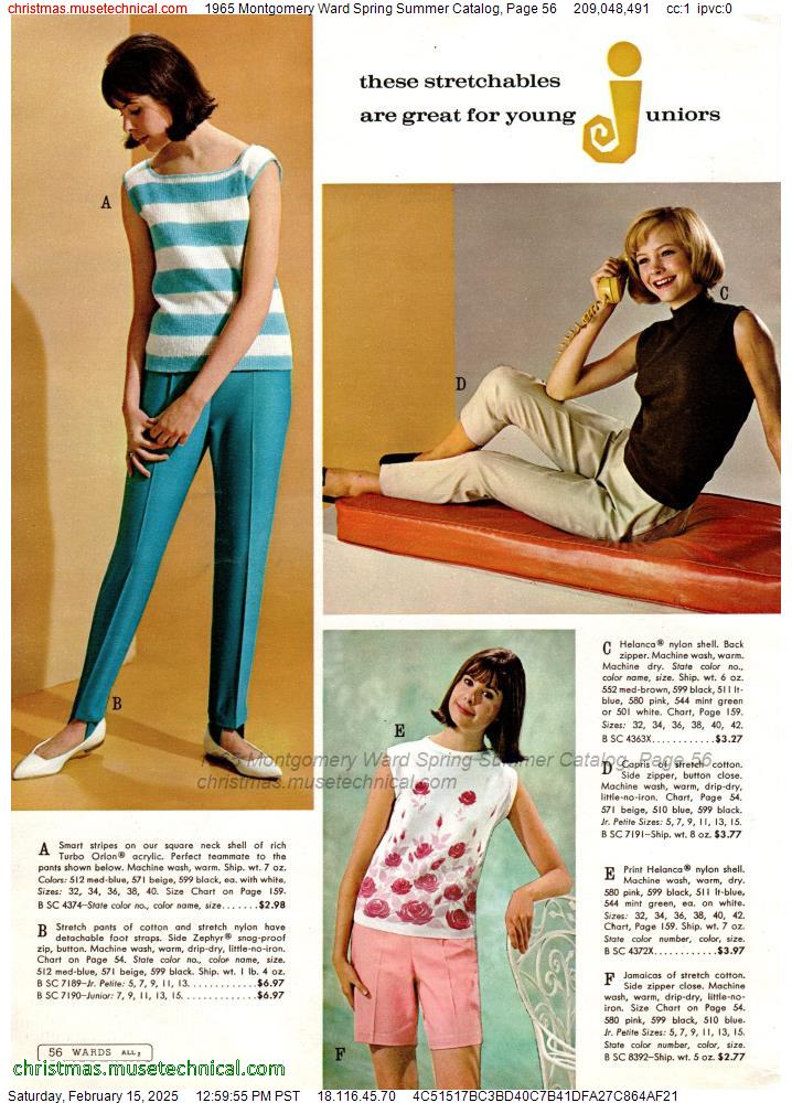 1965 Montgomery Ward Spring Summer Catalog, Page 56