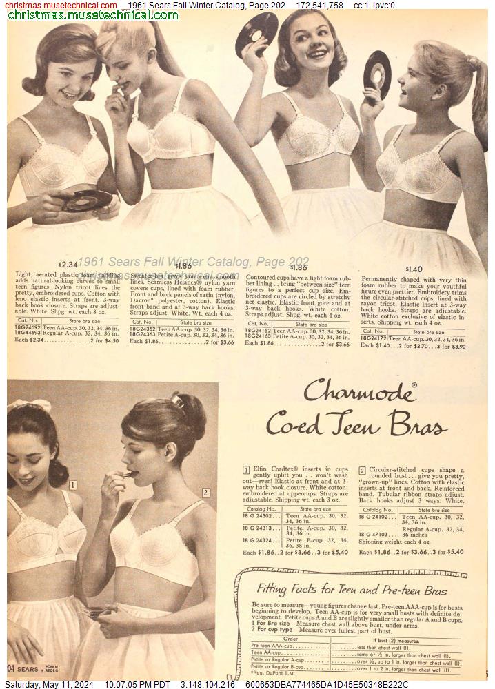 1961 Sears Fall Winter Catalog, Page 202