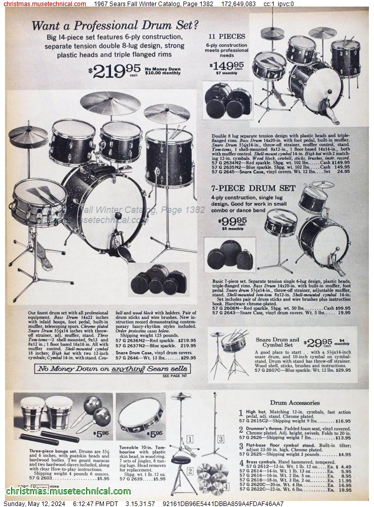 1967 Sears Fall Winter Catalog, Page 1382