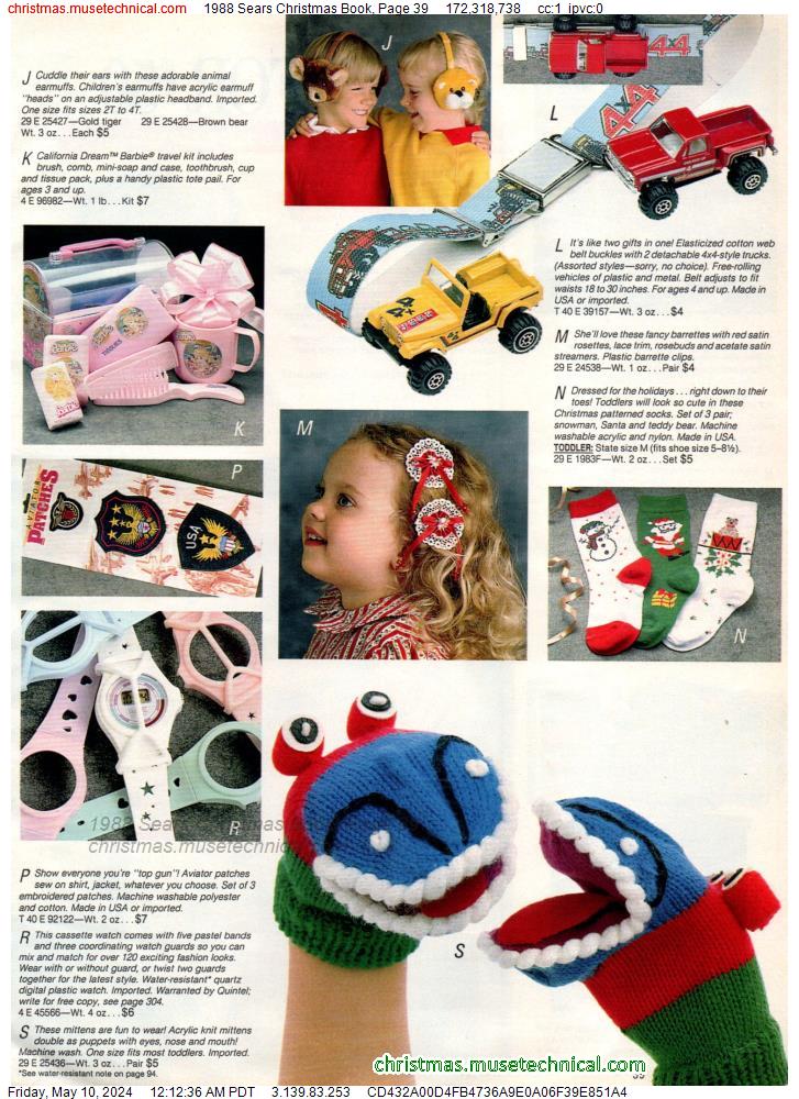 1988 Sears Christmas Book, Page 39