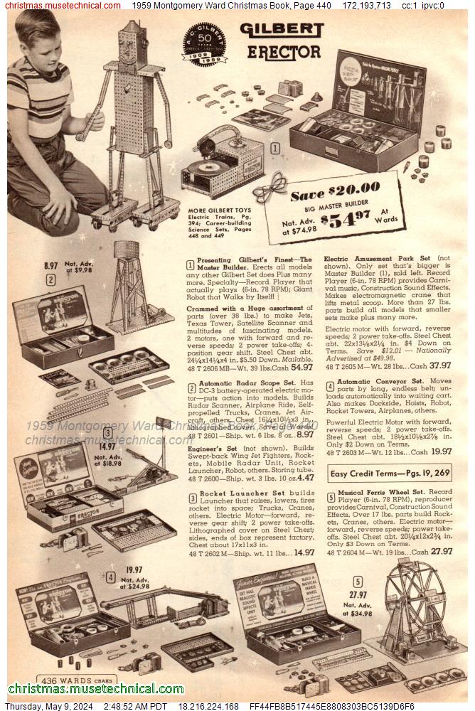 1959 Montgomery Ward Christmas Book, Page 440