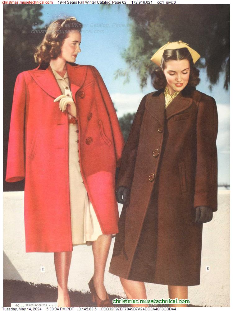 1944 Sears Fall Winter Catalog, Page 62