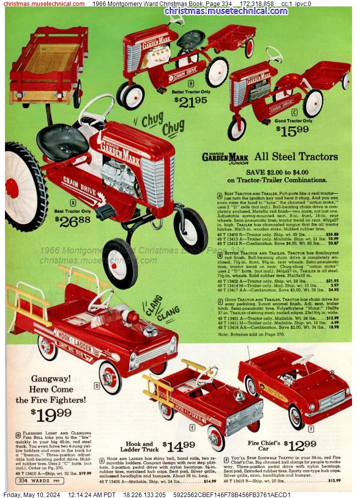 1966 Montgomery Ward Christmas Book, Page 334