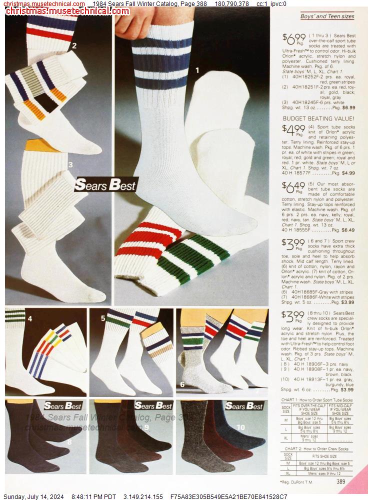 1984 Sears Fall Winter Catalog, Page 388