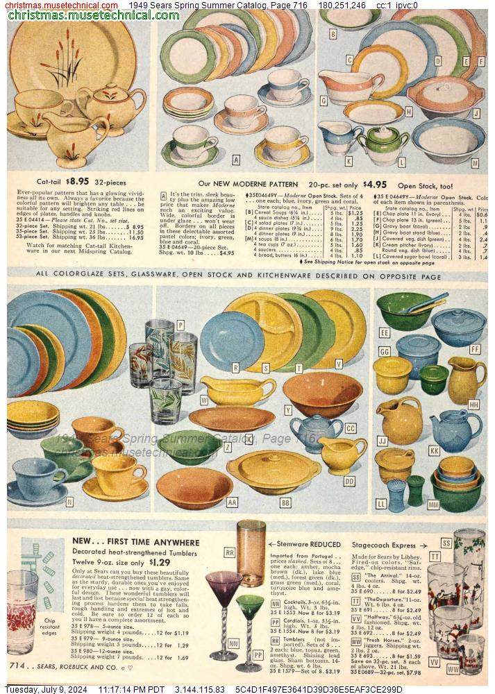1949 Sears Spring Summer Catalog, Page 716